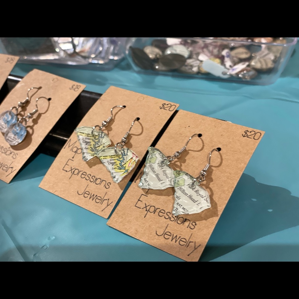 Custom order map jewelry (pendants, charms, earrings, bracelets, etc)